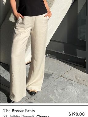 Relaxed Wide-Leg Pants in White